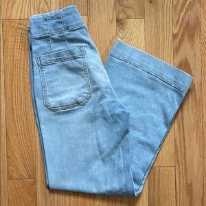 Maeve Cropped Wide Leg Denim 27